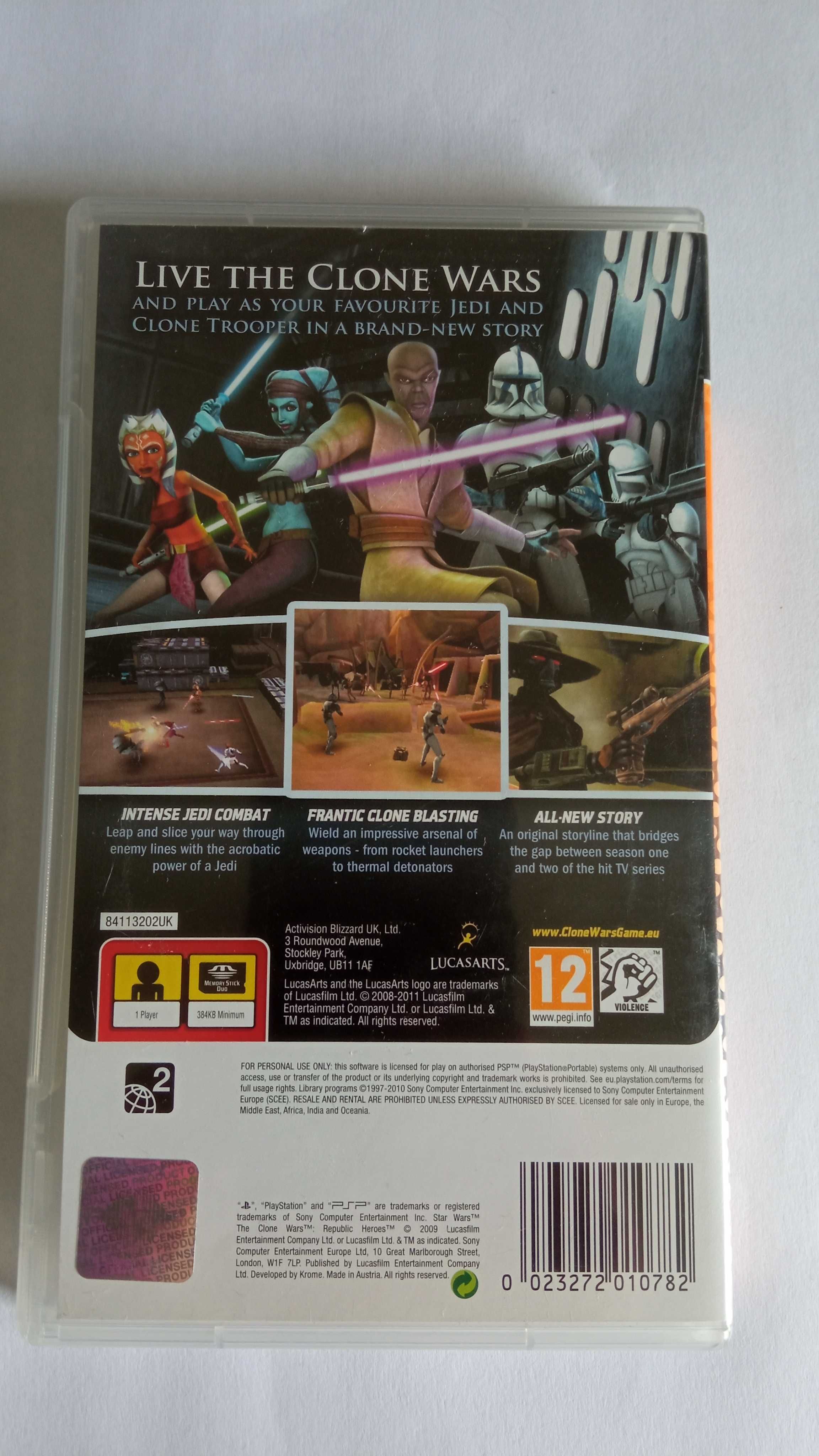 Star Wars the Clone Wars Republic Heroes na Playstation Portable (PSP)