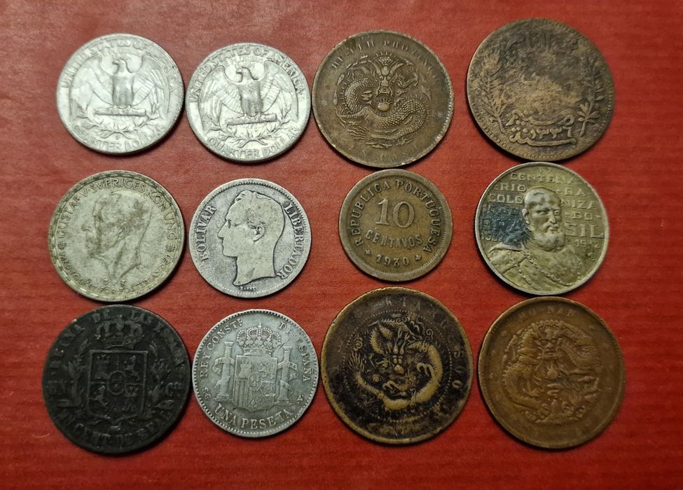 Lote de Moedas Antigas cada 5€ ou 10€
