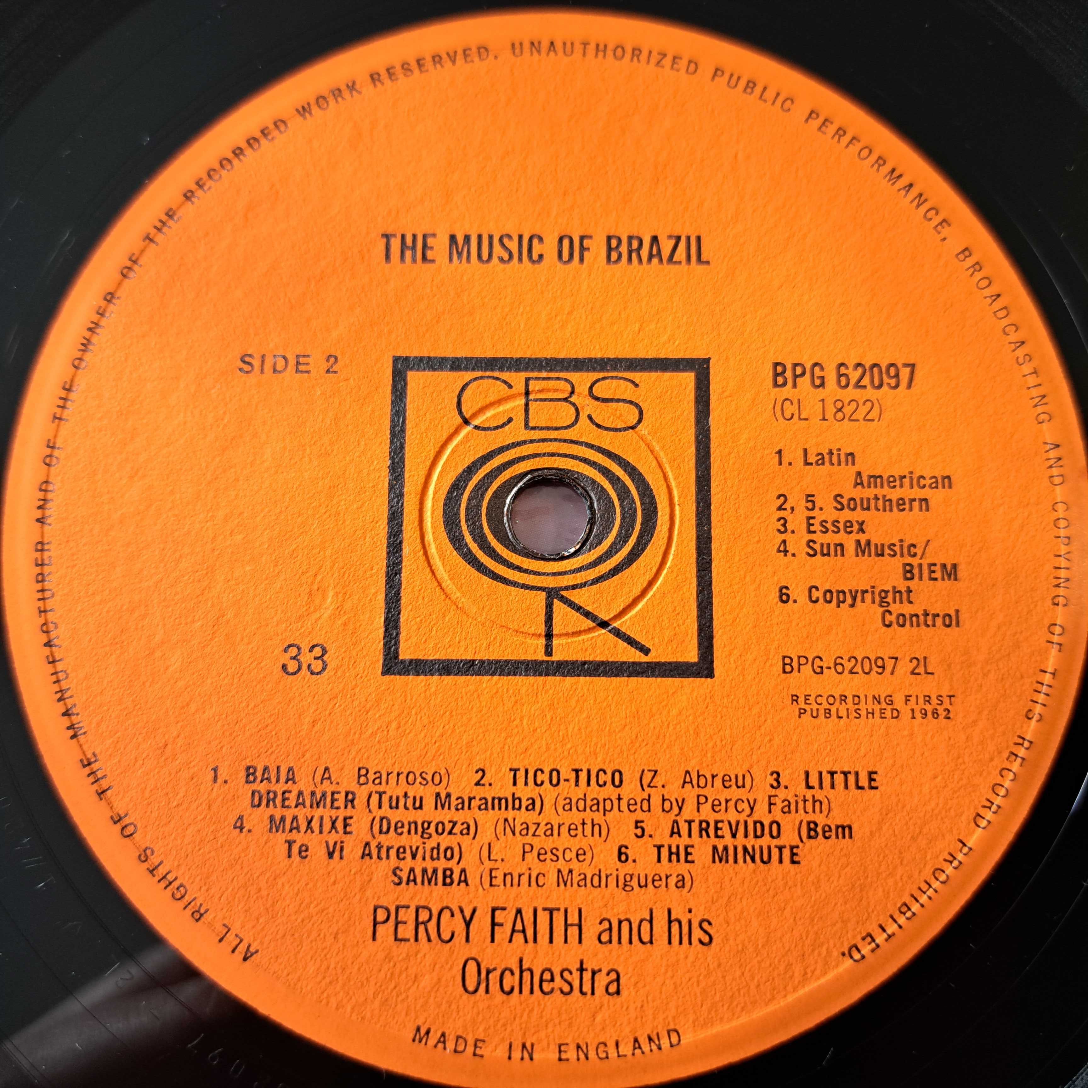 Płyta winylowa  Percy Fight - The Music of Brazil