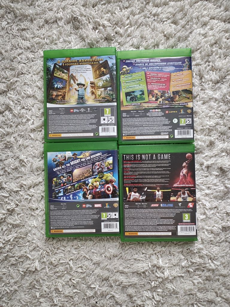 Zestaw Gier na Xbox One - Lego Avengers + Lego Worlds + Lego JW + NBA