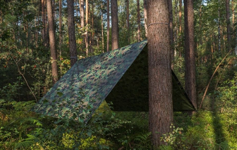 Tarp Namiot Płachta Dach Turystyczny Wodoopodrny 3x2 Survival Plandeka