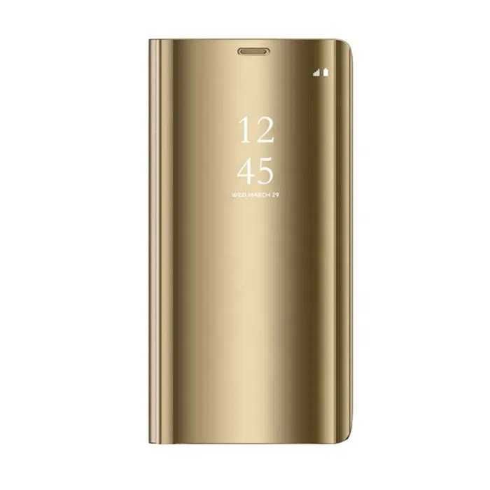 Etui z klapką Huawei P40 Lite,- Clear View Case GOLD