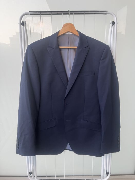 Kompletny zestaw męski (garnitur + koszula + pasek + buty)