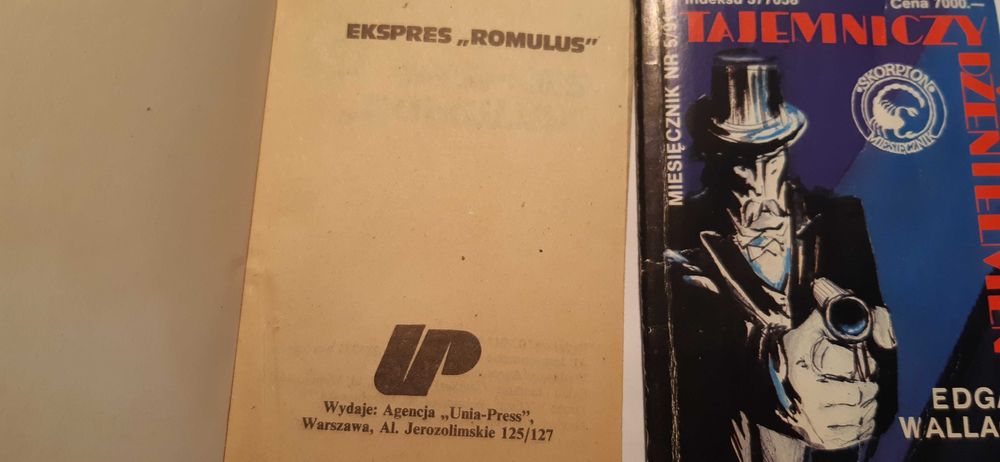 2 książki Orsi Walter – Ekspres Romulus i Tajemniczy dżentelmen
