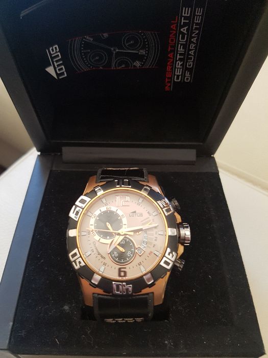 -50% LOTUS 15535/2 Vulcano CHRONO BLACK Mega Cena