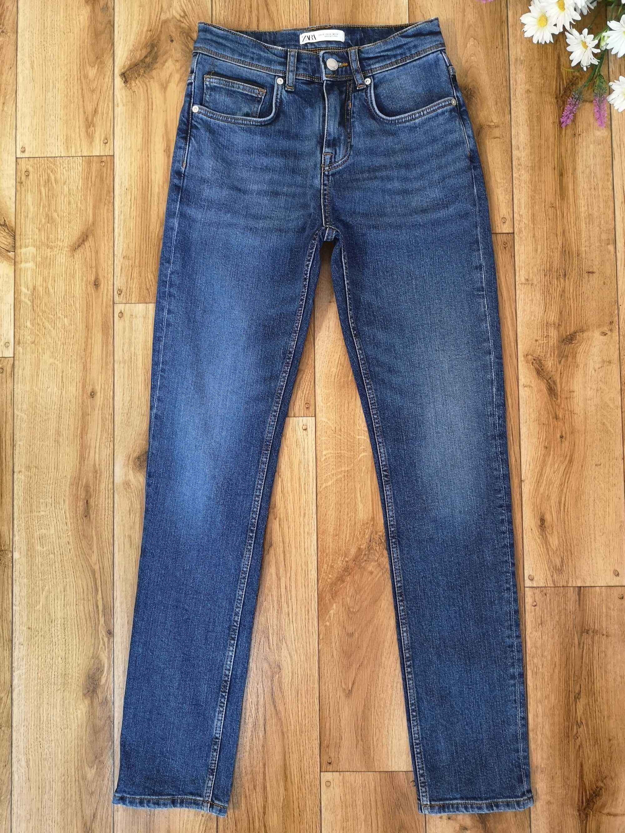 Jeansy męskie młodzieżowe slim fit Zara r.38 (S/M)