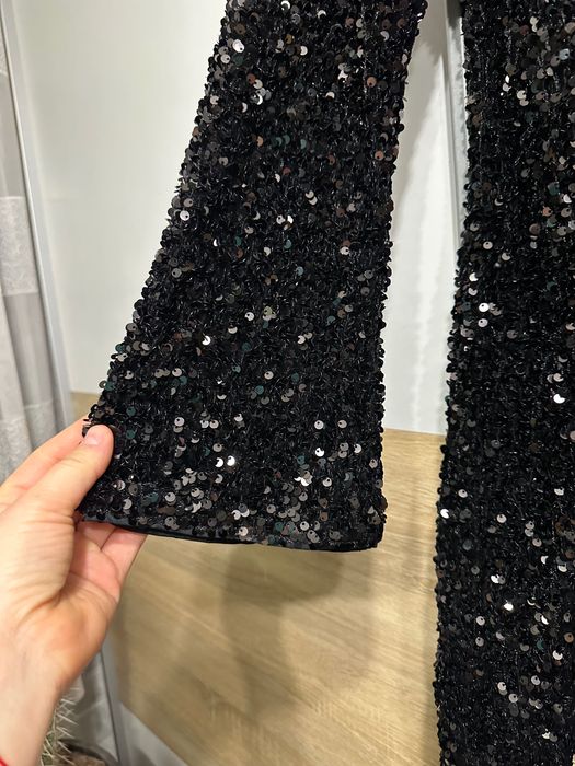 Sukienka cekiny sylwester karnawał S M H&M