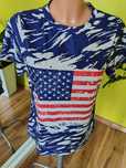 Koszulka t-shirt bluzka na krótki rękaw USA z flaga