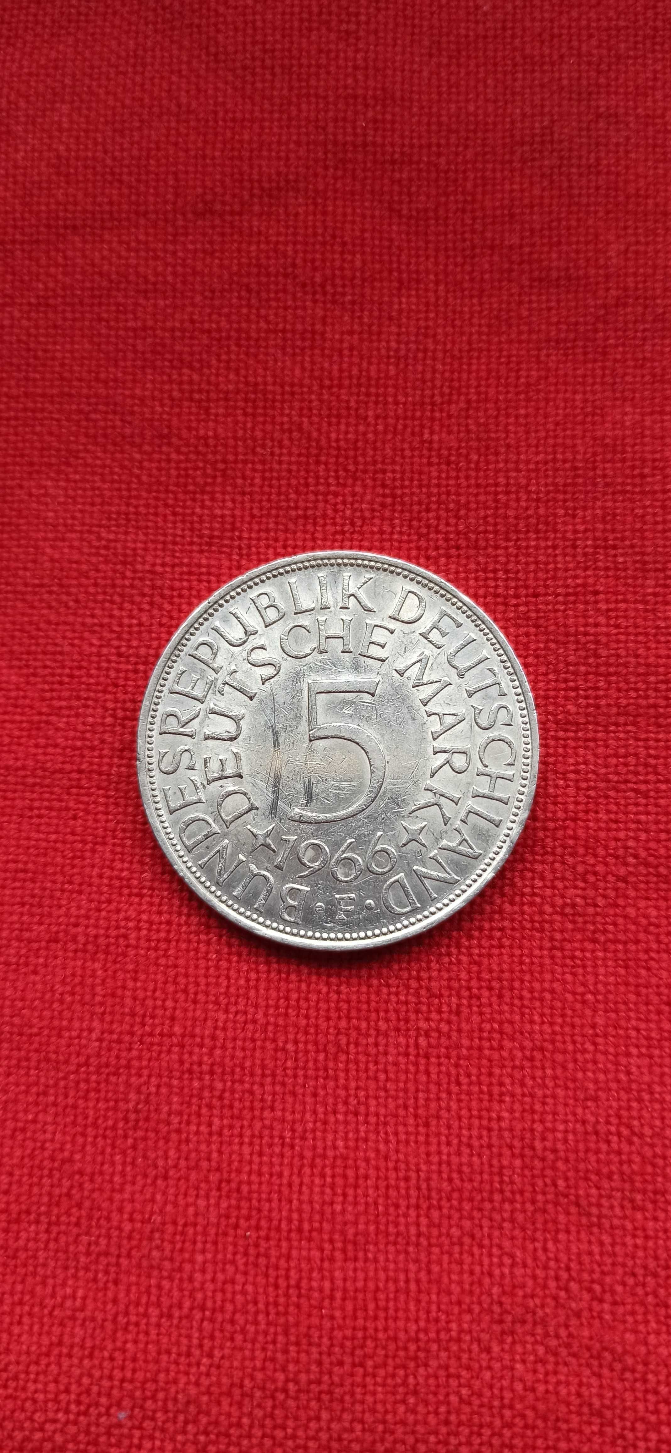 5 marek Bundesrepublik Deutschland 1966 rok