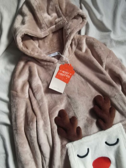 Плюшеве худі новый рік cropp