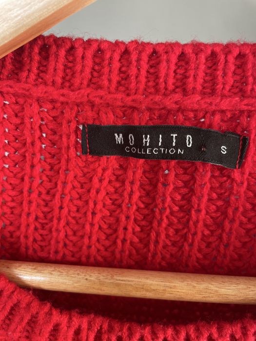 Sweter renifer czerwony Mohito S