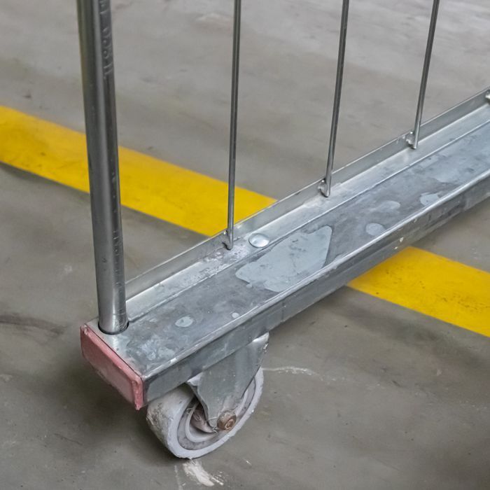 Rollkontener (rollcage, rollbox) wózek siatkowy transportowy czerwony