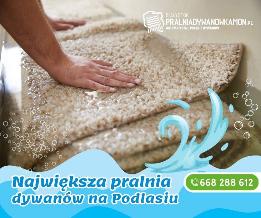 WSPÓŁPRACA – Zlecaj pranie dywanów i zarabiaj z nami! woj. Podlaskie