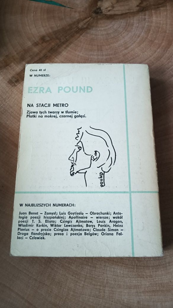 Literatura na świecie 1980 nr 4 John Barth Ezra Pound metro