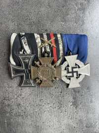 Szpanga Niemiecka medalowa krzyz EK2 Wehrmacht Hindenburg 2 wojna