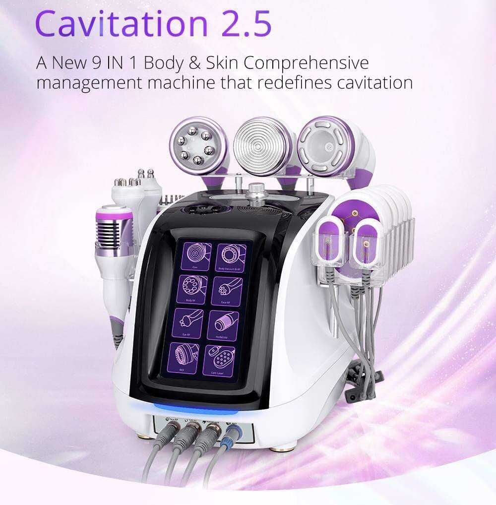 MAQUINA CAVITAÇÃO E LIPOLASER RADIOFREQUENCIA 9 EM 1