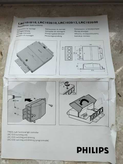 system sterowania oświetleniem PHILIPS TRIOS LRC1030/10