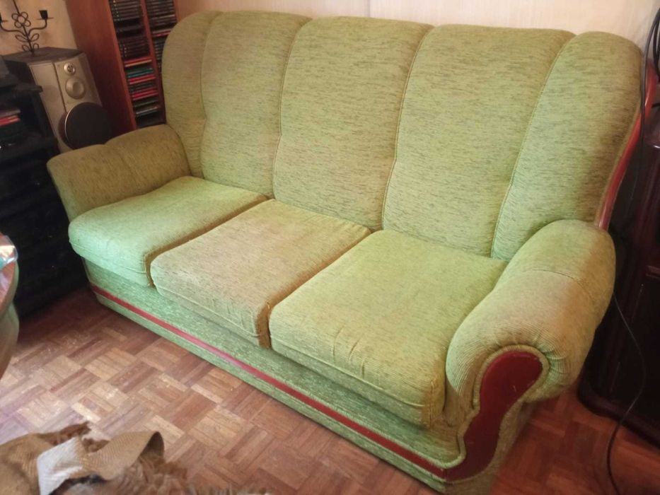 Jogo de Sofás vintage em excelente estado - cama