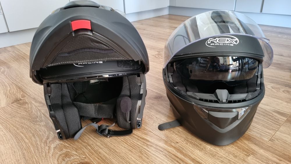 Kask motocyklowy NEX RACING z interkomem rozmiar M