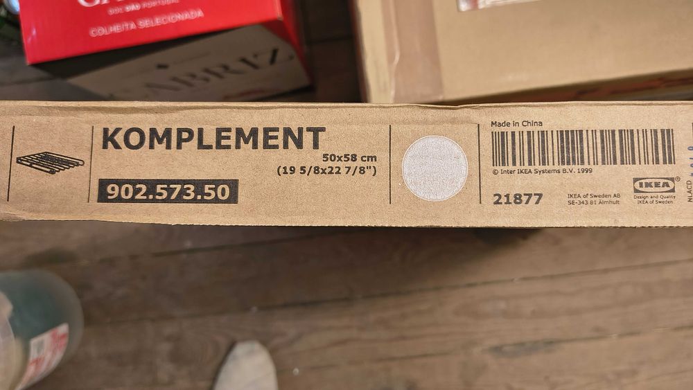 Calceiro extraível Komplement branco