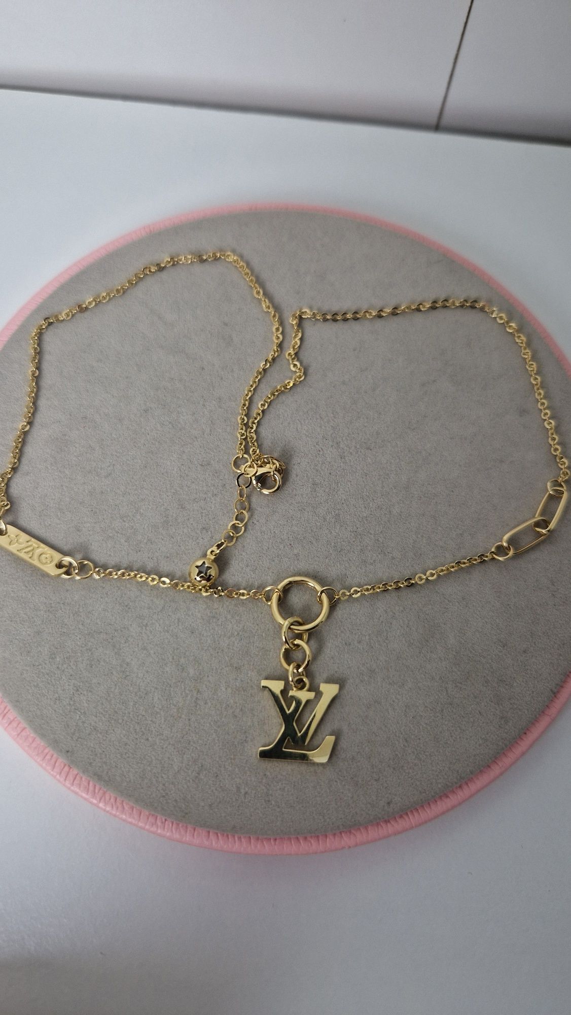Złota celebrytka łańcuszek LV Louis Vuitton