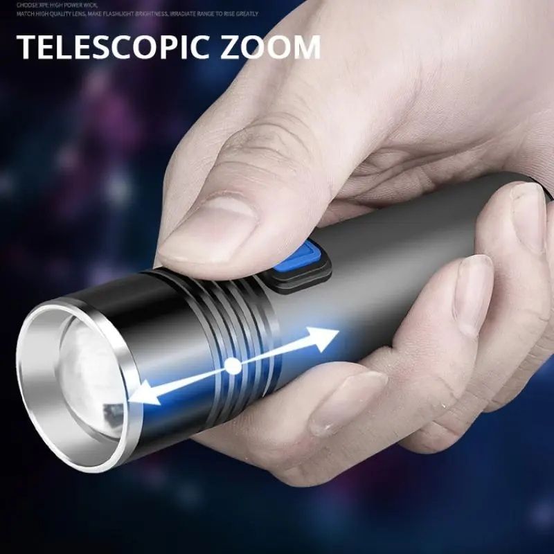 Recarregável led UV lanterna ultravioleta com zoom