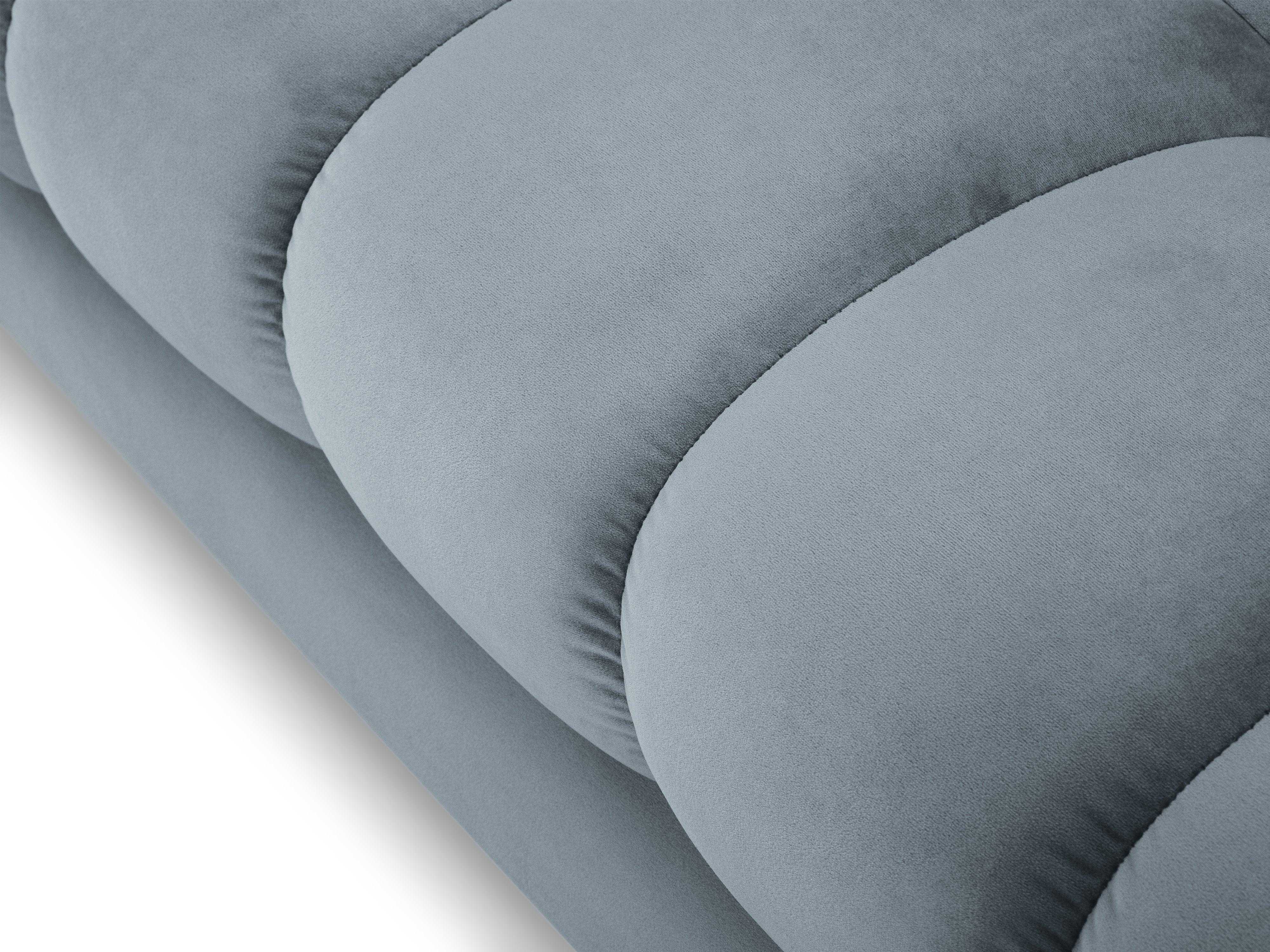 Sofa aksamitna 3-osobowa BALI jasnoniebieski - poekspozycyjna(2)