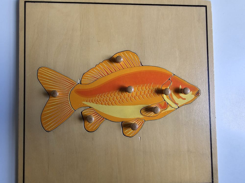Puzzle edukacyjne Montessori - Ryba