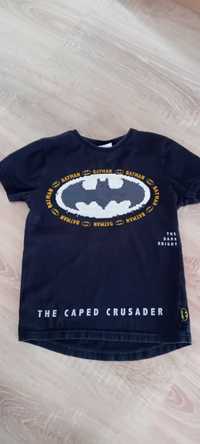 T-shirt chłopięcy 122 128 Batman cekiny odwracane 6/7lat krótki rękaw