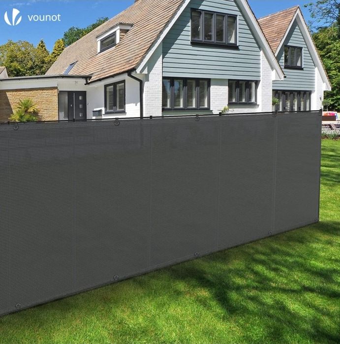 VOUNOT® Siatka maskująca 1 × 20m, siatka zacieniająca HDPE