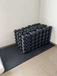 Halteres Hexagonais de Borracha