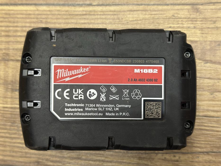 Akumulator, bateria Milwaukee M18 B2 2Ah 18V | 2023r.