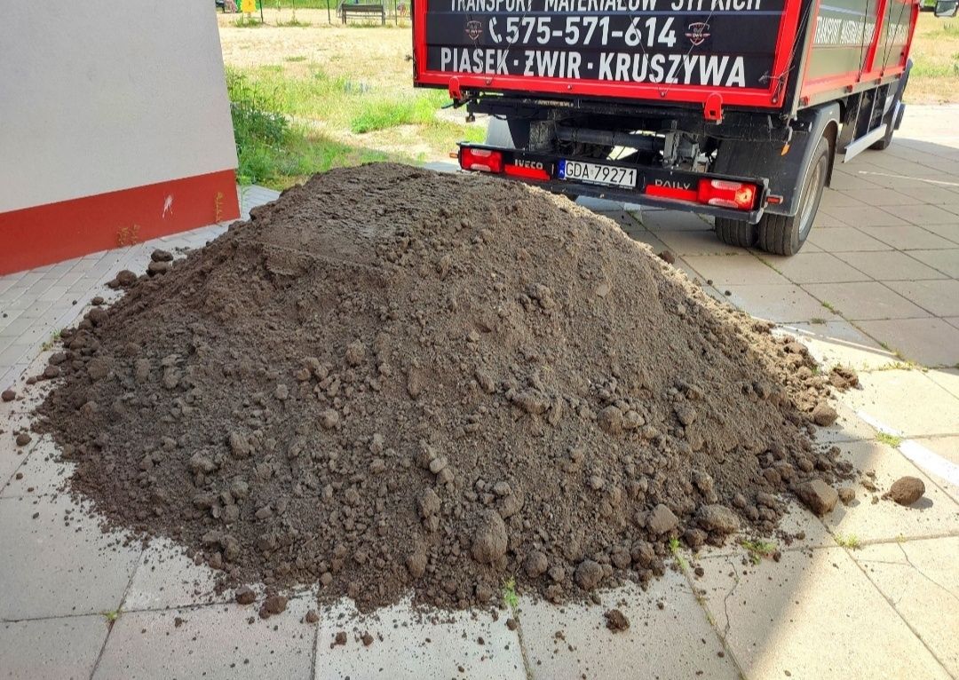 Piasek żwir podsypka podniesienie terenu podbudowa pospółka