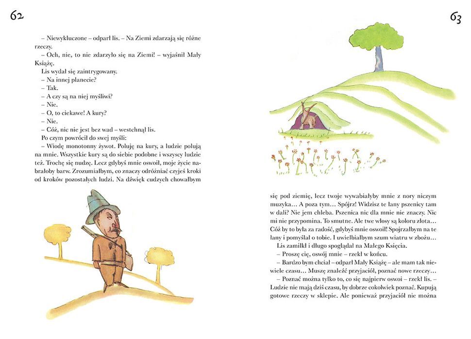 Książka Mały książę A. De Saint-Exupery oryginalne ilustracje