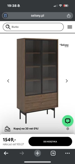 Witryna, regal prawie jak nowa