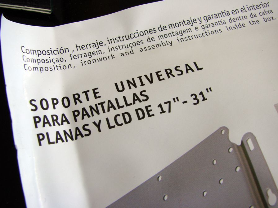 NOVO - Suporte Universal Plasmas e LCD's 17" - 31"