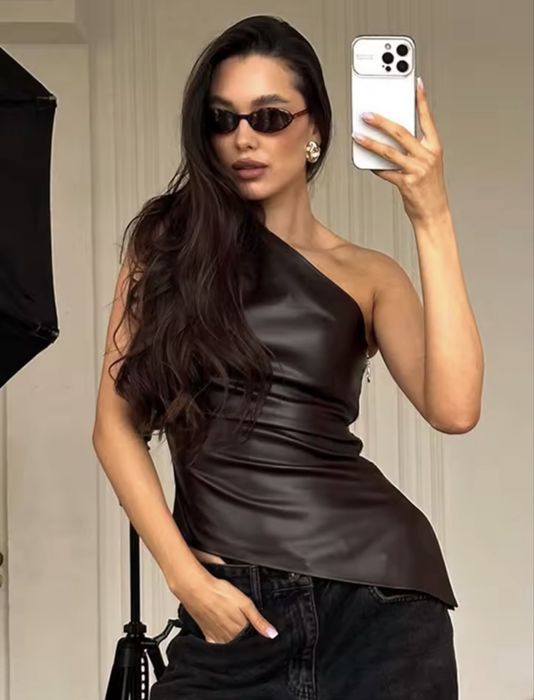 Еко-шкіра, кофтина/топ