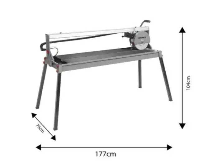 Плиткоріз GRAPHITE довжина різу 120 см / 2950 об/хв / 1500Вт Плиткорез