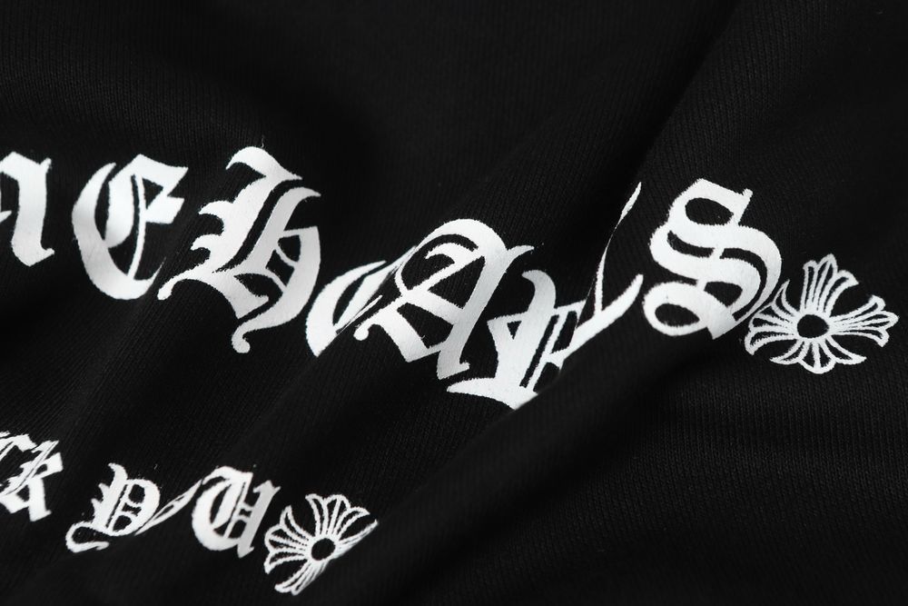 Chrome Hearts зип худи мужское черная на замке с капюшоном оригинал