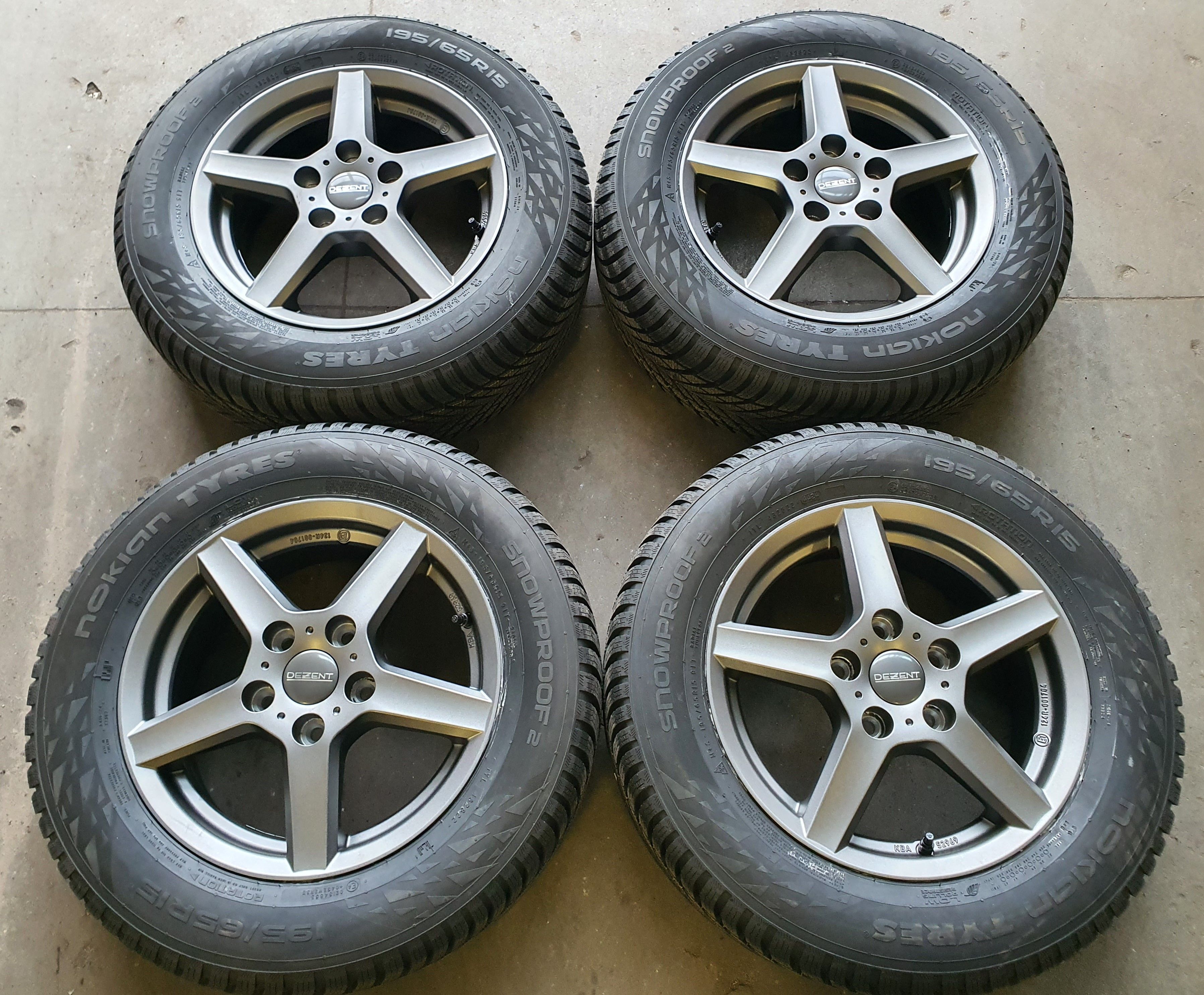 4x Koła zimowe DEZENT TY + opony Nokian + TPMS / KIA CEED / i30
