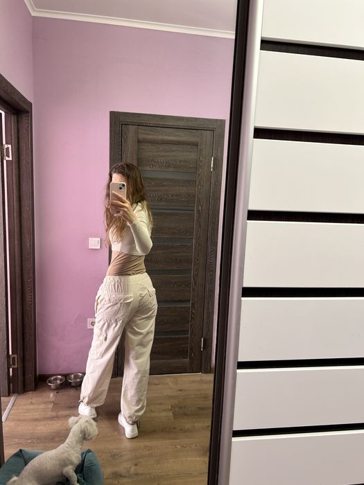 Штаны молочные, высота регулируется, на кулиске