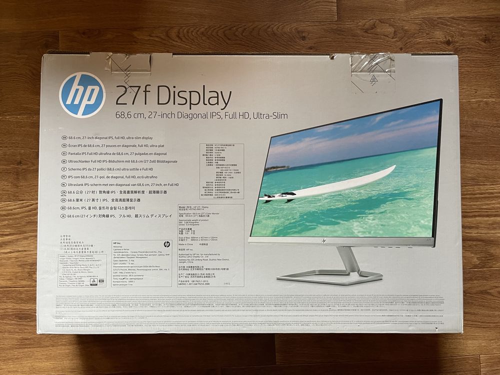 Монітор HP 27F / FullHD/1920x1080