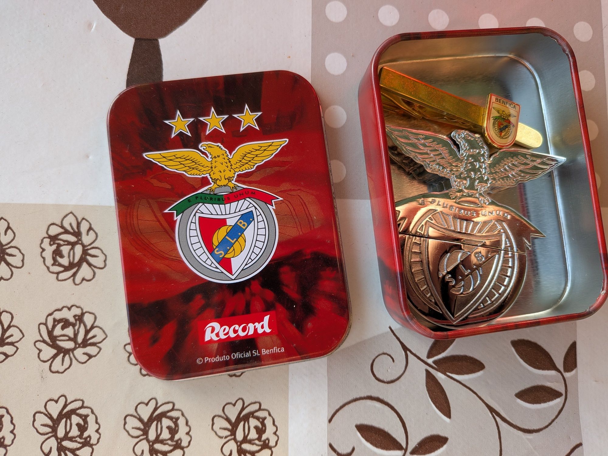 Alfinete Gravata e Pen Benfica