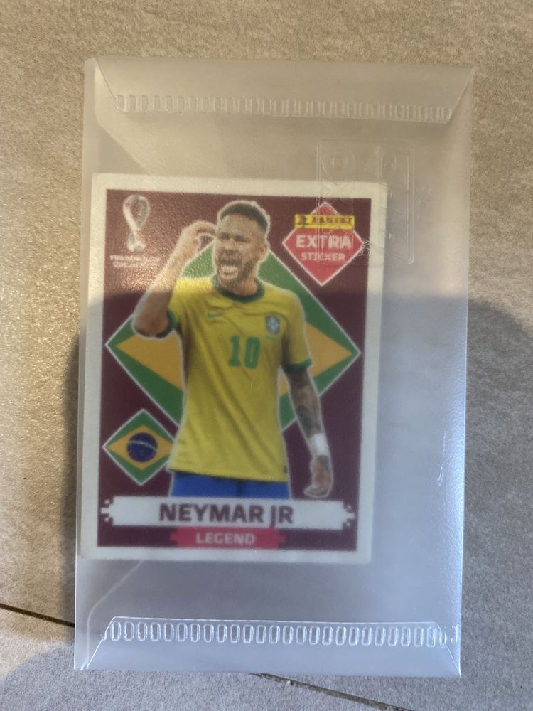 Neymar JR Figurinha Bordo Legend Original panini 2022