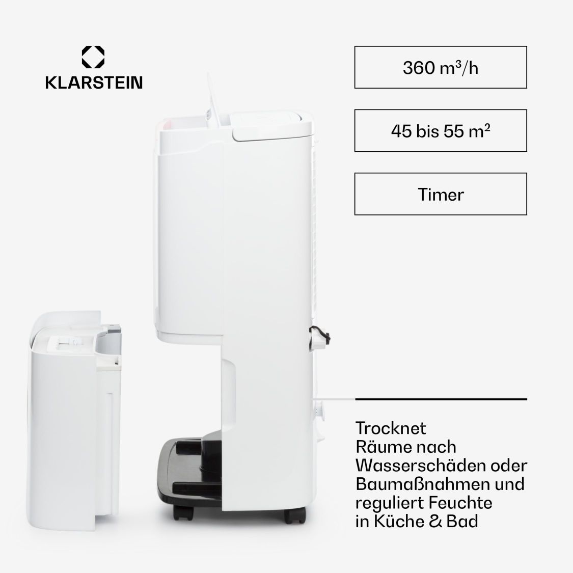 Осушувач повітря 50 л/ осушитель воздуха Klarstein