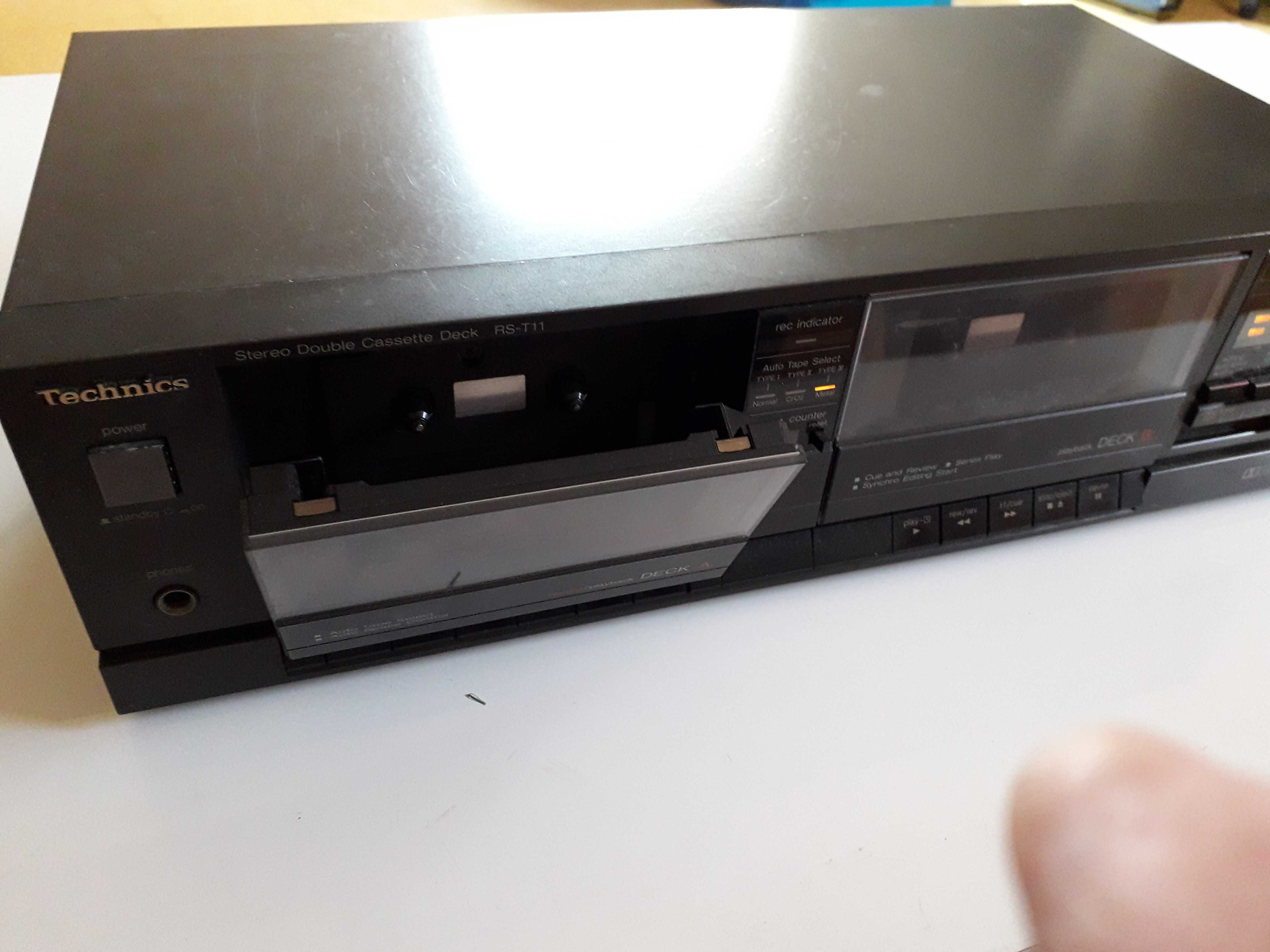 TECHNICS  Duplo Deck Cassete década de 80ª mod. RS-T 11 feito no Japão