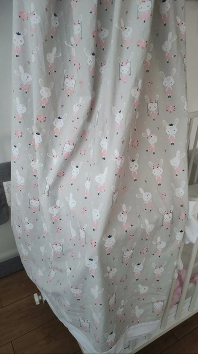 Łóżeczko Ikea Gulliver + Materacyk + Baldachim + Przybornik i inne !!!