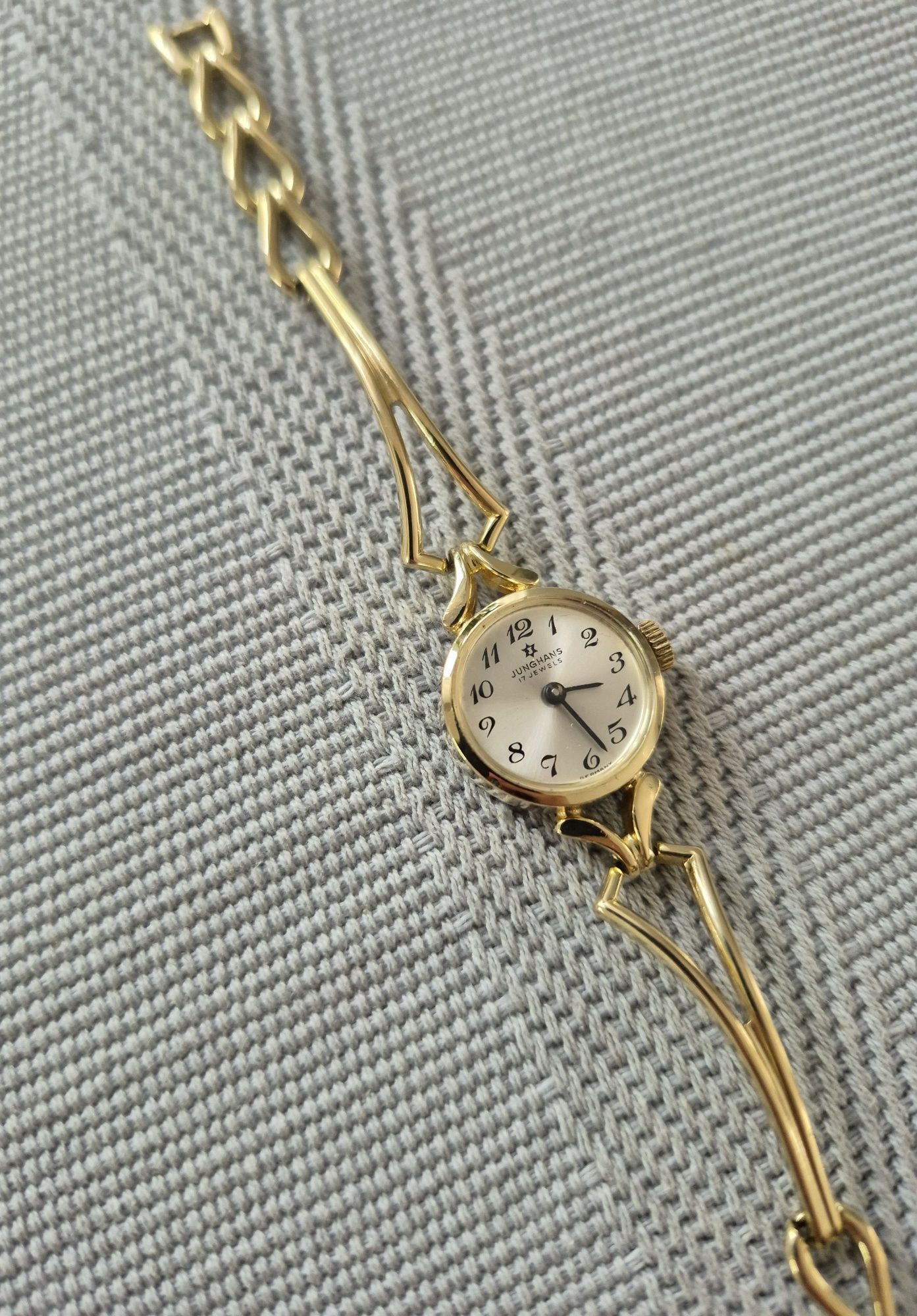 Prześliczny stary zegarek mechaniczny Junghans