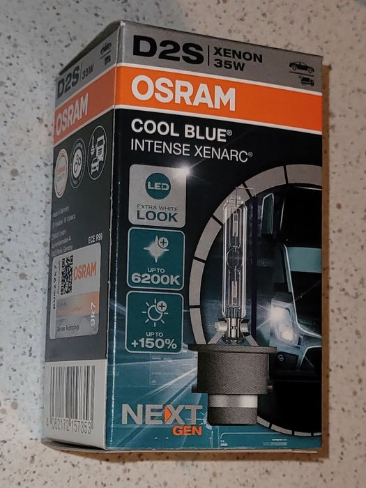 Osram D2S żarówka xenon 35W mocna reflektor nowa, nieużywana do 6200K