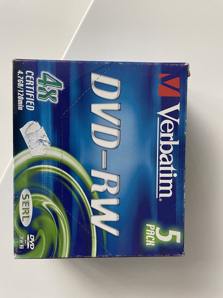 płyty dvd-rw verbatim nowe czyste w podelkach